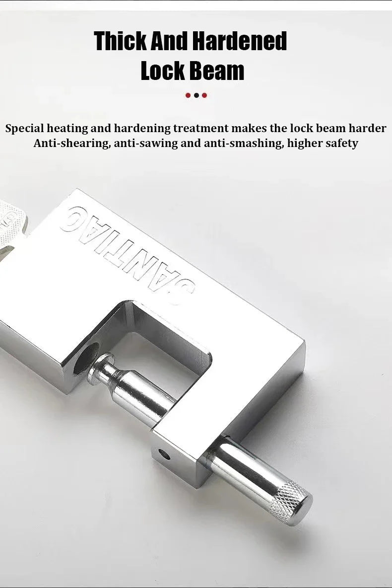 Multifunctional Keyed Padlock – Waterproof, Anti-Rust, Anti-Theft Door & Window Lock with 3 Keys