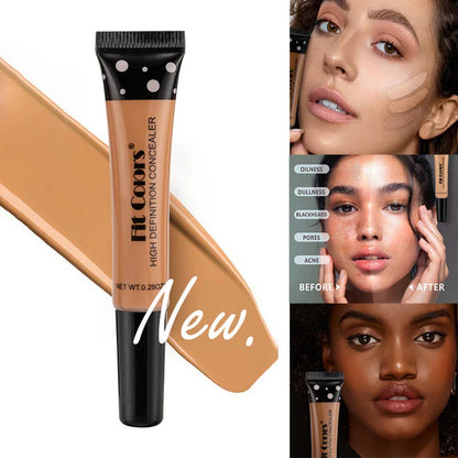 Nude Waterproof BB Cream Foundation – Oil-Control, Blemish-Covering, Long-Lasting Brightening Concealer Base