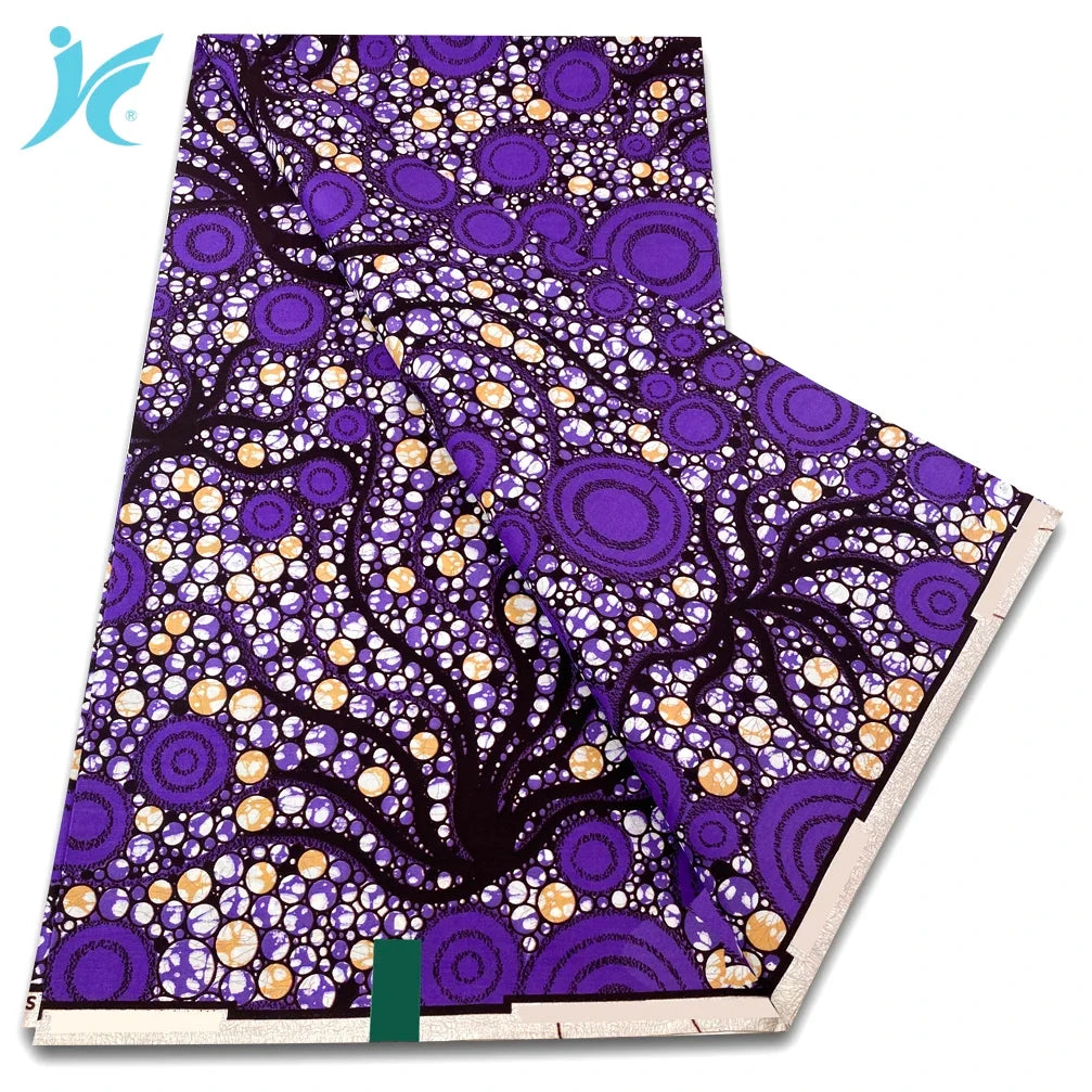 African Real Wax Print Fabric - 100% Cotton Ankara Sewing Material Wholesale Quality