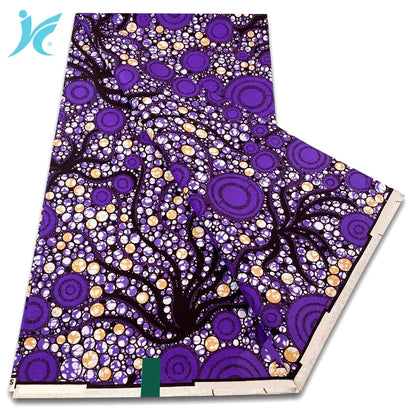 African Real Wax Print Fabric - 100% Cotton Ankara Sewing Material Wholesale Quality