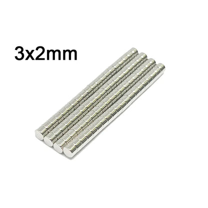N35 Neodymium Disc Magnets 3x2mm - Strong Permanent Round Magnetic Mini Magnets