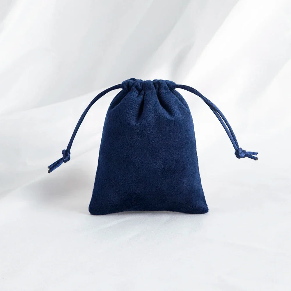 100-Pack Velvet Drawstring Jewelry Pouches - Personalized Logo Gift Bags for Wedding Favors, Candy & Makeup Packaging