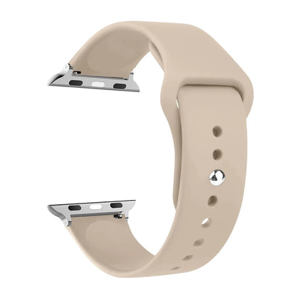 Silicone Apple Watch Band Strap - Sport Replacement Bracelet for iWatch Series Ultra 2, 9, 8, 7, 6, SE 38mm-49mm