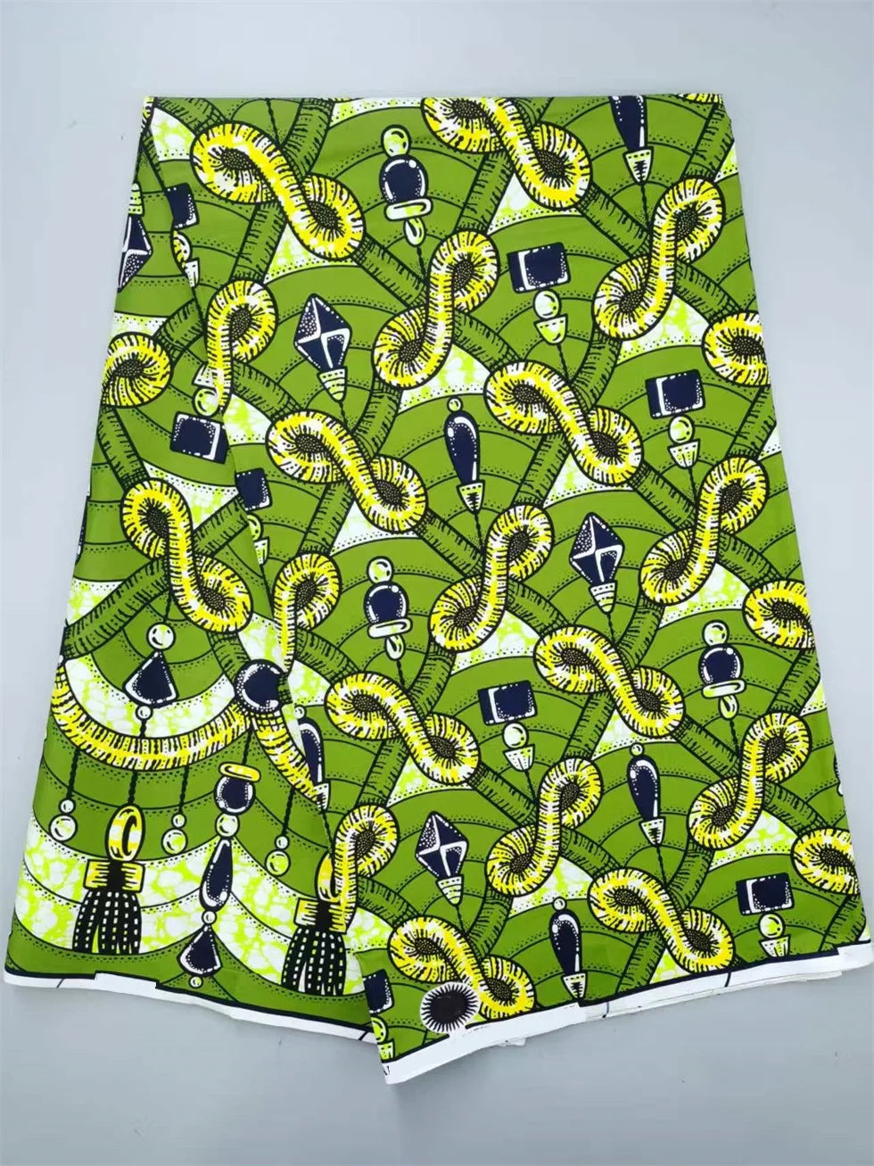 New Nigerian African Wax Fabric - 100% Cotton Real Wax Ankara Print High Quality Original Pagne Material