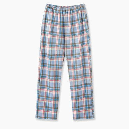 Men’s Plaid Pajama Pants - Soft Breathable Casual Lounge Trousers for Sleepwear & Nightwear