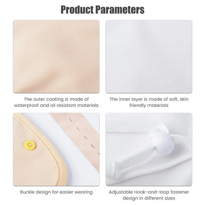 Reusable Castor Oil Pack Wrap – Organic Cotton Compress with Adjustable Elastic Strap for Body Therapy & Wellness Use