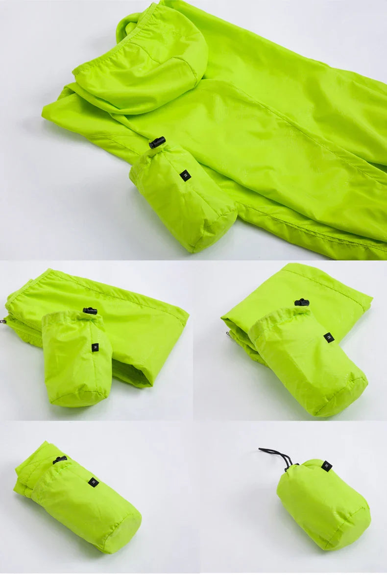 LNGXO Unisex Waterproof Hiking Jacket – Quick Dry Camping Windbreaker, Trekking, Fishing, Anti-UV Rain Coat for Men & Women