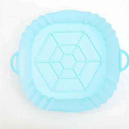 Reusable Silicone Air Fryer Liners Food Safe Non-Stick Pot for Air Fryer Basket Accessories