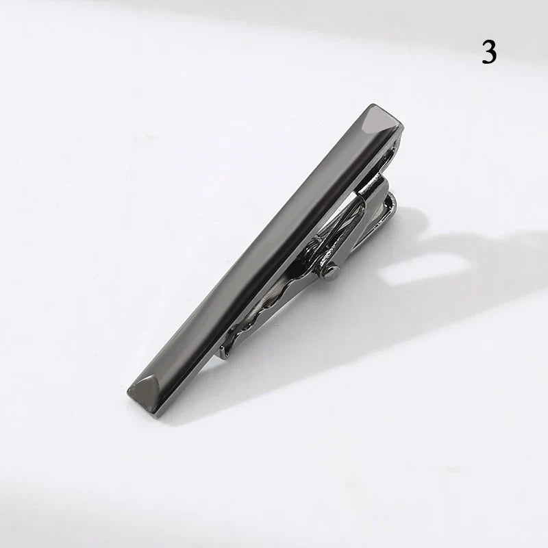 Men’s Fashion Tie Clip Pin - Metal Necktie Bar for Business, Wedding & Party Suit Accessories Gift