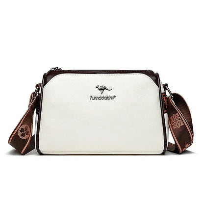 Women’s Soft Leather Shoulder Bag – Luxury Designer Vintage Crossbody & Messenger Handbag