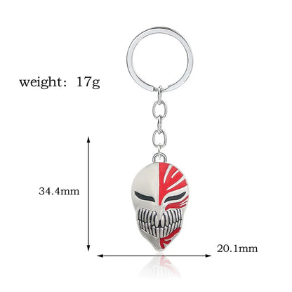 Bleach Ichigo Kurosaki Keychain Necklace - Anime Cosplay Pendant Charm for Men & Women Backpack Jewelry Gift