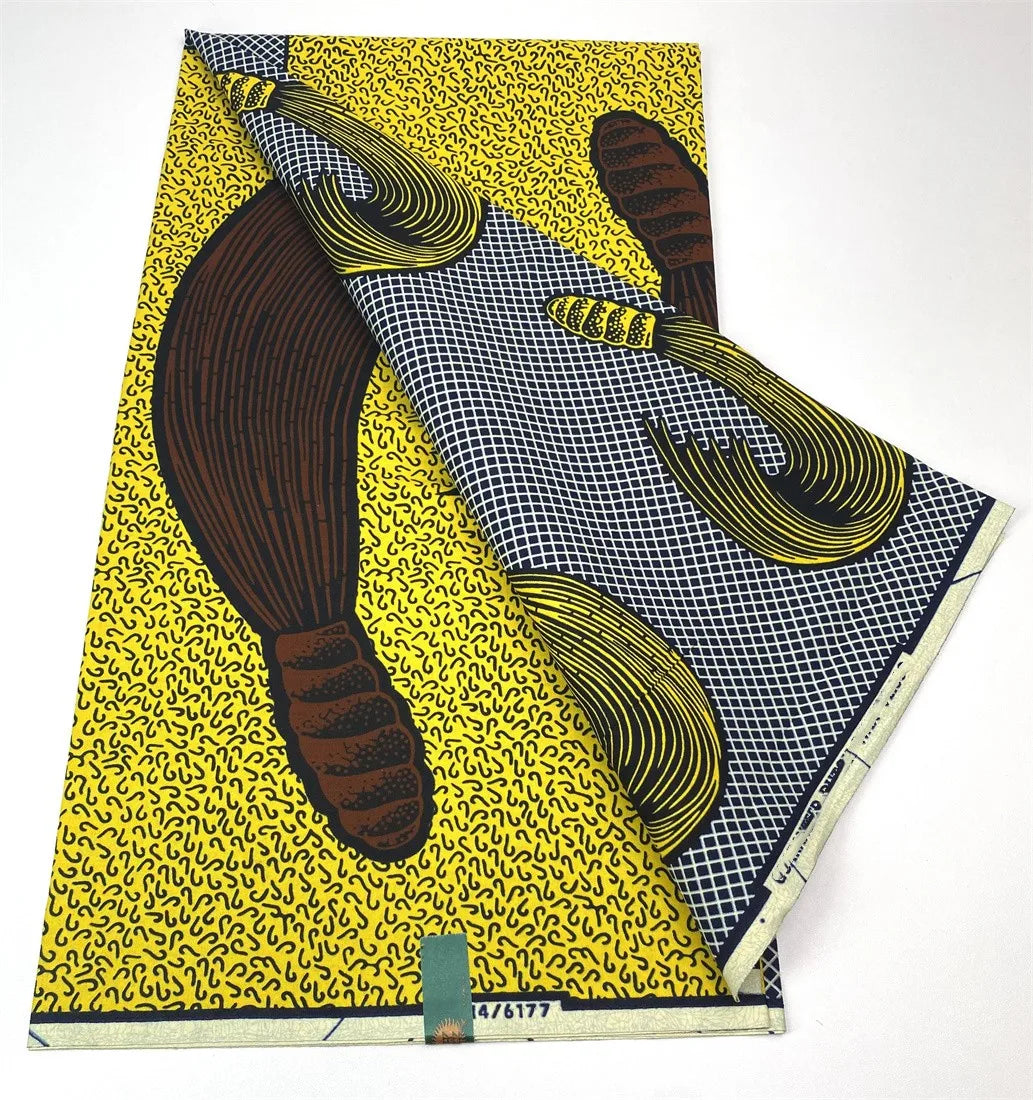 Latest Style Ankara Wax Print Fabric - 100% Cotton High Quality Soft African Real Wax Material