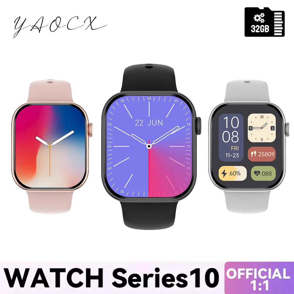2025 DT 10 Smart Watch – 2.01" AMOLED, 16GB, Music, 3D Surround, BT Call, Waterproof Smartwatch for Men & Women