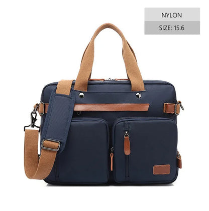 Convertible Laptop Backpack - 15.6/17.3 Inch Waterproof Nylon Travel & Business School Bag