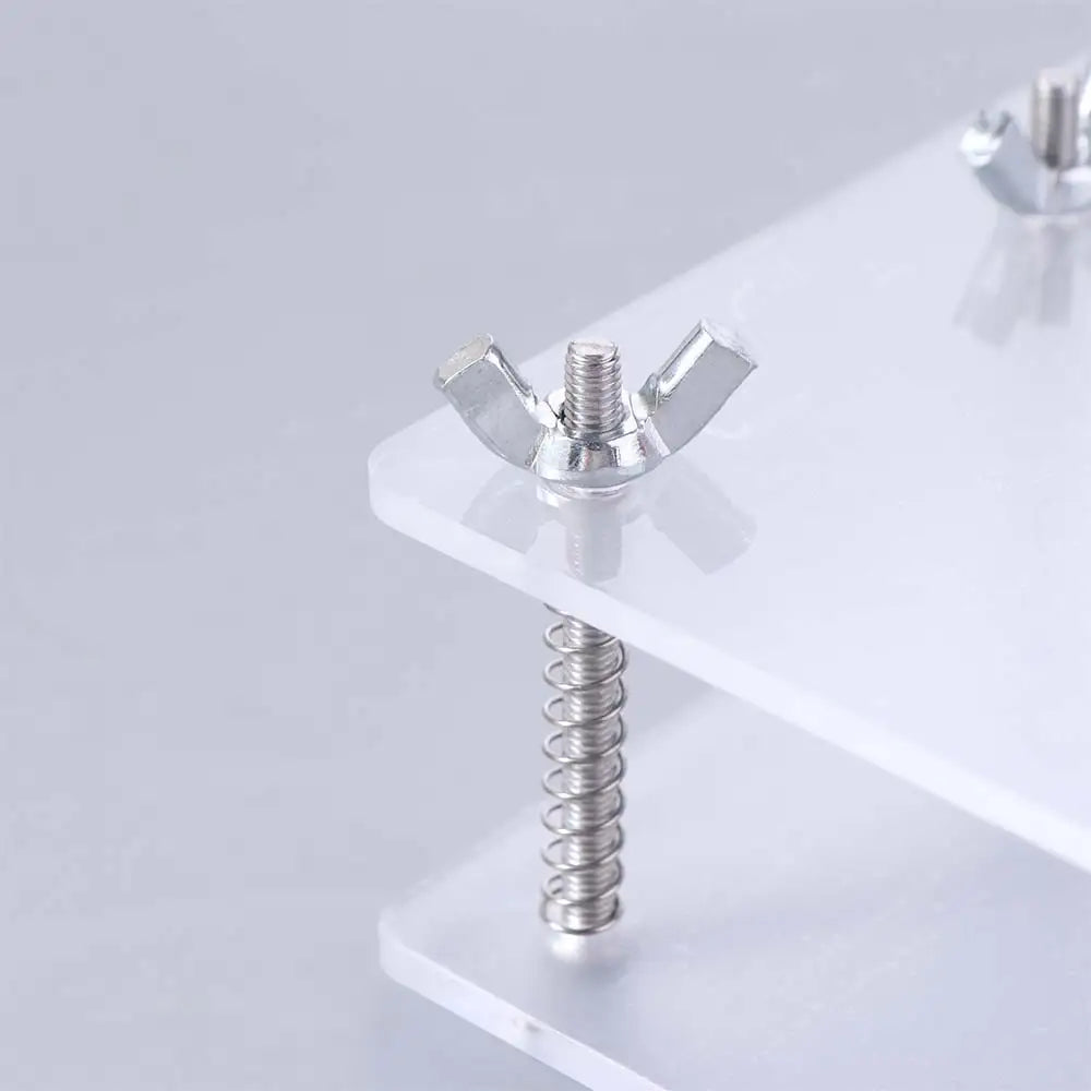 Transparent Card Flattening Tool - Stainless Steel No-Damage Card Press & Repair Device
