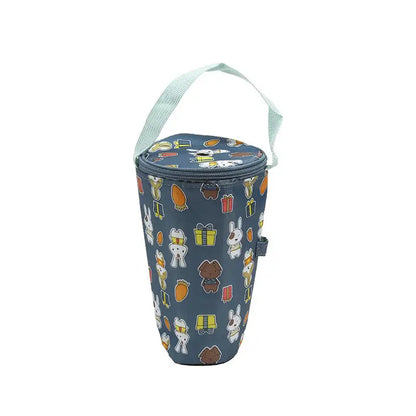 Portable Milk Tea Tote Bag – Insulated Heat Preservation Cup Carrier, Handbag for Drinks, Umbrella, and Camping Accessories