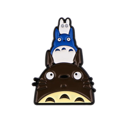 Grey Cat Enamel Pins 1-5PCS Set - Classic Anime Brooches for Backpacks, Bags & Fan Gifts