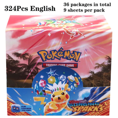 324pcs Pokemon TCG Booster Box - Sword & Shield Fusion Strike Trading Card Packs Display Set with 36 Booster Packs