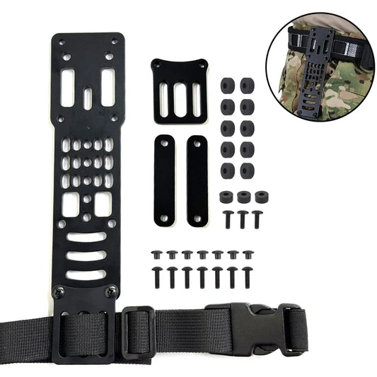 Adjustable Drop Leg Holster Adapter - Metal Modular Tactical Mount Platform for QLS Airsoft Gear