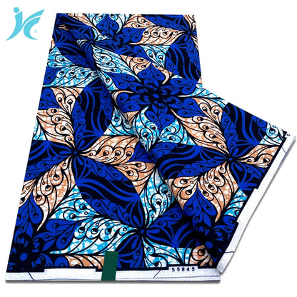 African Real Wax Print Fabric - 100% Cotton Ankara Sewing Material Wholesale Quality