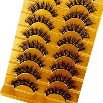 38 Styles 10 Pairs 3D Mink False Eyelashes – Natural Short & Long Fake Lashes Makeup Extension Kit
