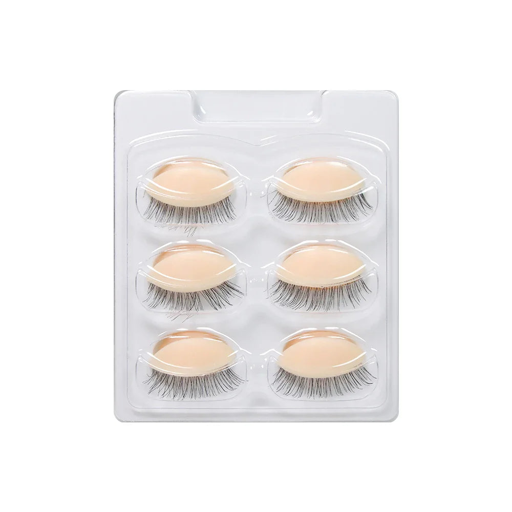 GLAMLASH Mini Lash Practice Training Head – Eyelash Extension Model with Removable Eyelids for Lash Extension Training Tool