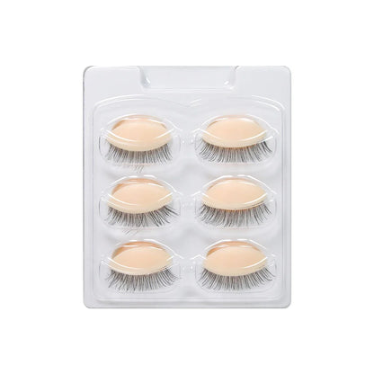 GLAMLASH Mini Lash Practice Training Head – Eyelash Extension Model with Removable Eyelids for Lash Extension Training Tool