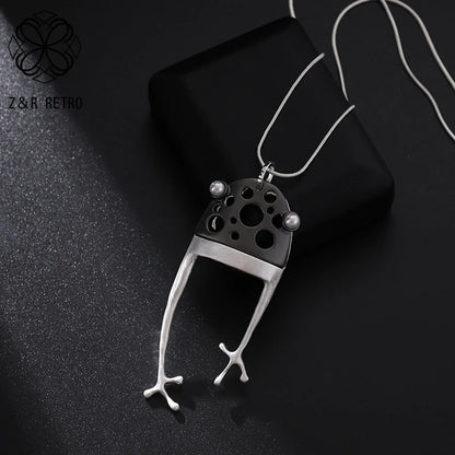 Vintage Long Chain Necklace – Irregular Gothic Pendant Jewelry for Women, 2023 Trendy Fashion Accessories