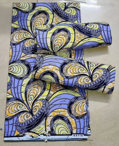 African Ankara Wax Print Fabric - 100% Cotton Batik Patchwork Sewing Material for Dresses & Crafts