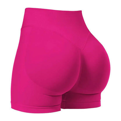 Women’s Summer Low-Waist Seamless Shorts – High-Stretch Gym, Yoga, Running & Cycling Shorts