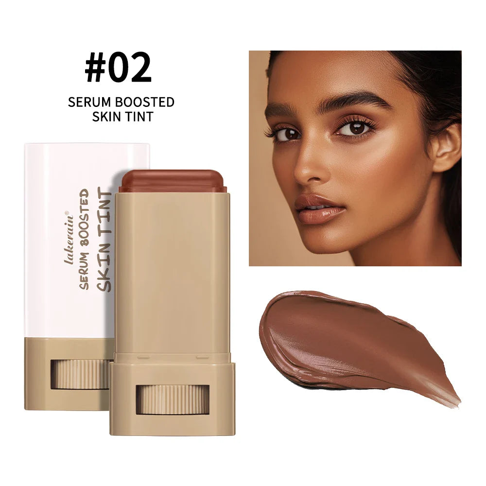 Waterproof Skin Tint Stick – Nourishing Tinted Foundation & Contour Balm for Face Makeup
