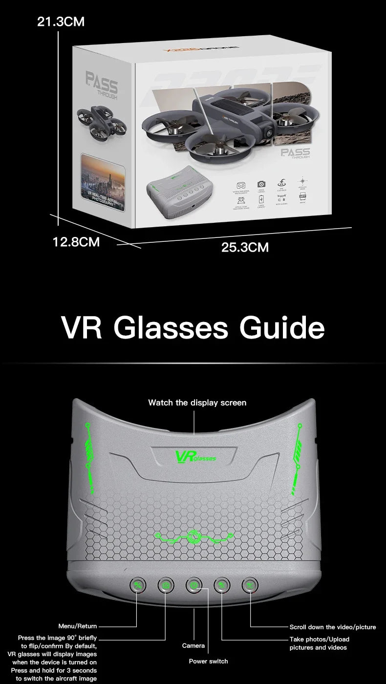 Xiaomi Drone X226/X226VR 8K HD Wide-Angle Camera WiFi FPV Foldable Quadcopter with Large Screen