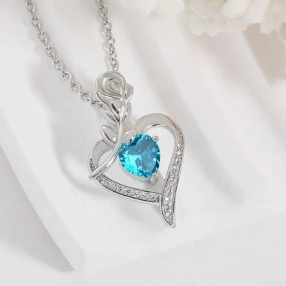Heart Pendant Necklace - Elegant Hollow Design Jewelry Gift for Mother’s Day, Best Friends & Special Occasions