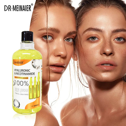 500ml AHA Moisturizing Face & Body Serum - Hydrating, Brightening & Firming Skin Care for Women & Men