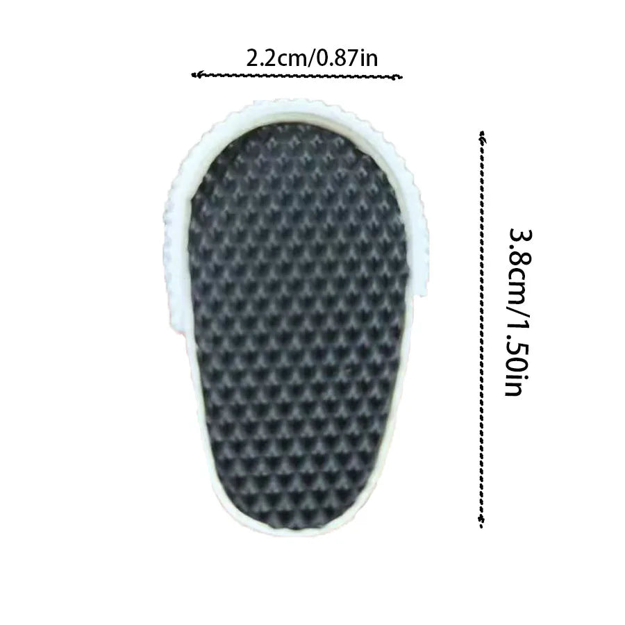 3.8cm Doll Shoes for 17cm Labubu Doll — Solid Color Lace-Up Canvas PU Shoes, Doll Clothing Accessories & Girl’s Toy Gift