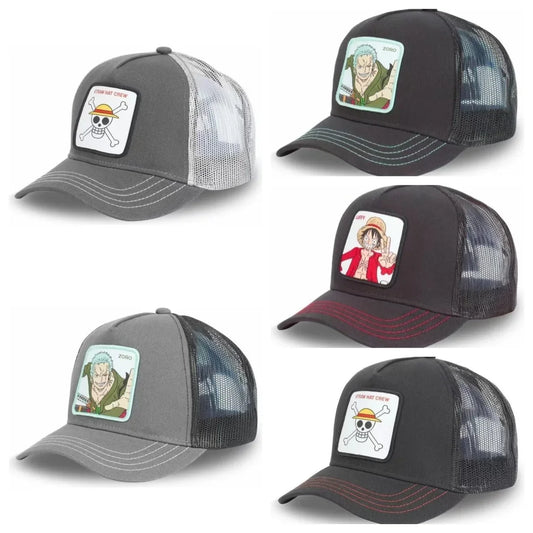 LUFFY Embroidered Baseball Cap - Adjustable Outdoor Hip Hop Hat for Men & Women Spring Summer Fashion