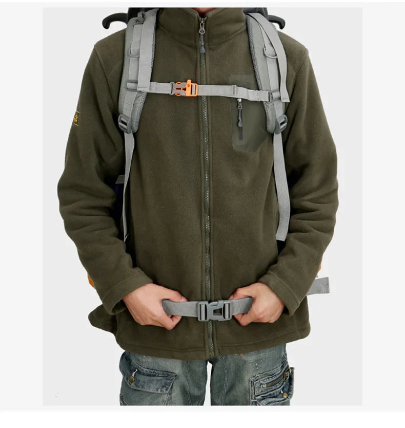 75L Camping & Hiking Backpack with Rain Cover - Outdoor Travel, Trekking & Climbing Rucksack for Men
