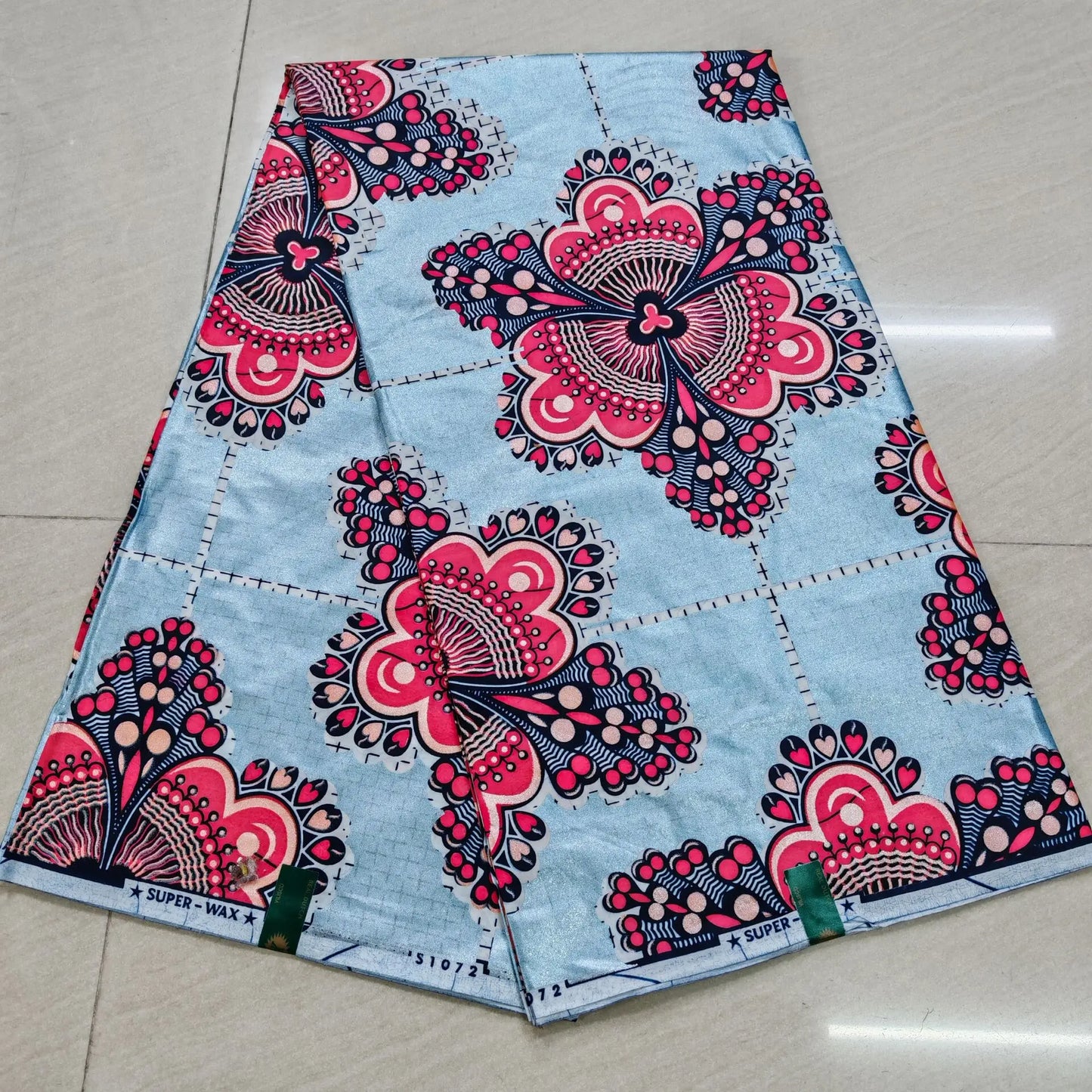 100% Cotton African Wax Print Fabric - High Quality Ankara Fabric 6 Yards