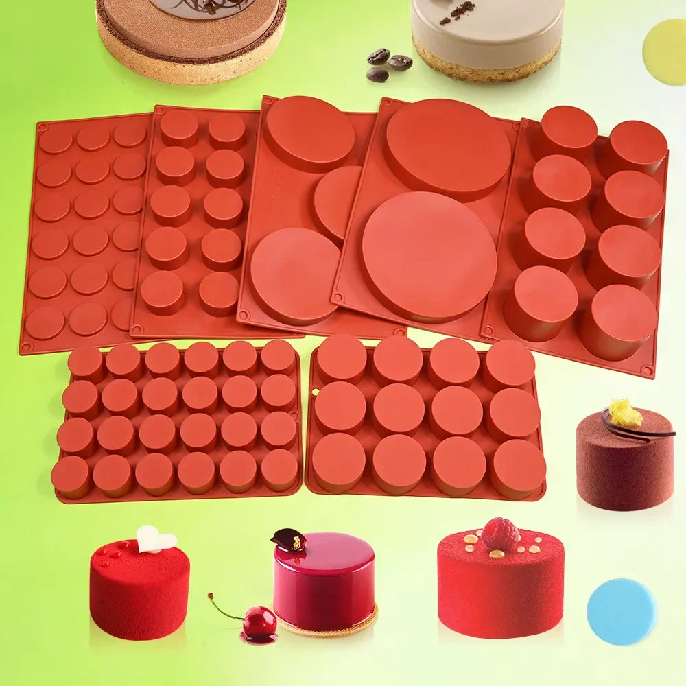 Cylinder Silicone Mold – Multi-Purpose Baking Tool for Soap, Jelly, Pudding, Chocolate, Cookies & Resin Crafts