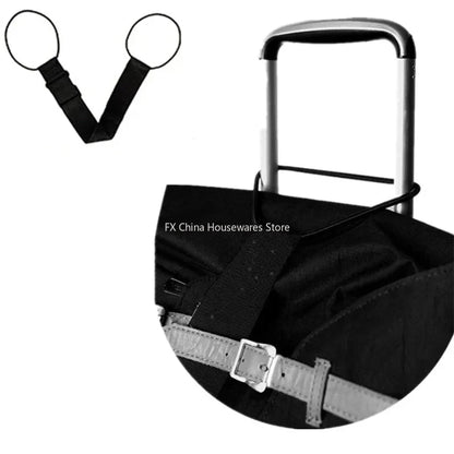 Adjustable Luggage Strap - Elastic Bungee Travel Security Belt for Carry-On Bags