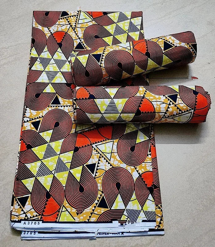 African Ankara Wax Print Fabric - 100% Cotton Batik Patchwork Sewing Material for Dresses & Crafts
