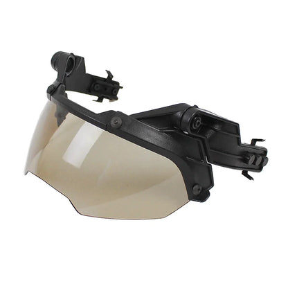 Tactical FAST Helmet Half Face Mask with Flip Goggles – Airsoft, Paintball, and Hunting Gear Accessories