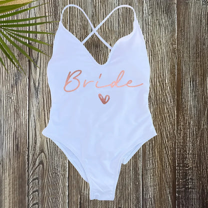 Women's Padded One Piece Swimsuit - Sexy Plus Size Beachwear Bathing Suit for Summer & Bachelorette Parties