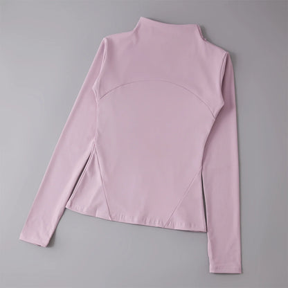 Women’s Sports Windbreaker Jacket — Long Sleeve Workout Top, Running Sweatshirt, Yoga Activewear