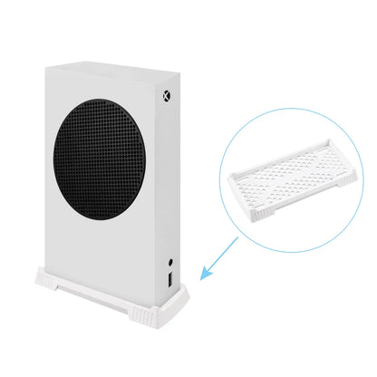Xbox Series S Vertical Stand with Built-in Cooling Vents – Console Holder Cooling Dock Station Game Accessory Base for Improved Airflow