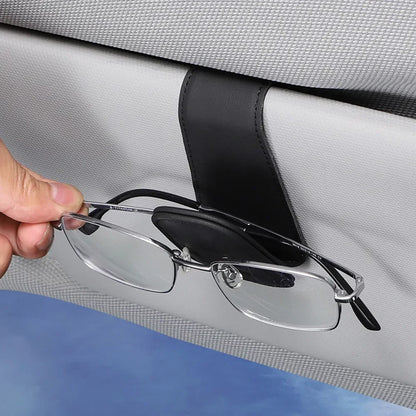 Universal Car Sun Visor Organizer Clip – Sunglasses Holder, Card & Pen Storage Auto Accessory