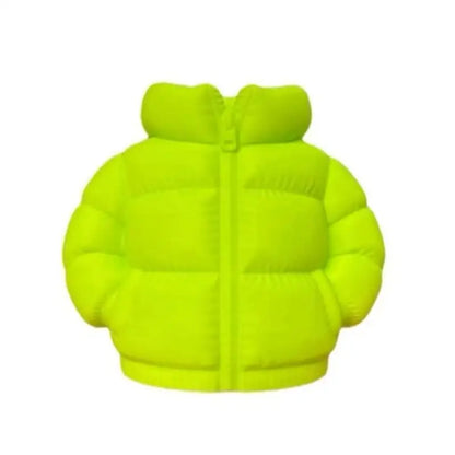 3D Puffer Jacket Pen Holder - Cute Creative Desk Organizer, Stand-Up Pen Pouch for Office & Home