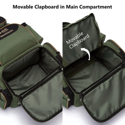 Bassdash Fishing Tackle Backpack — Lightweight Tactical Multifunctional Fishing Bag
