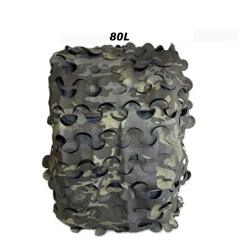 3D Camo Backpack Cover - Laser Cut Camouflage Hunting Bag Cover for 60L/80L Packs, Paintball & Outdoor Gear
