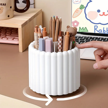 Modern 360° Rotating Desk Organizer - Space Saving Pen Holder for Home, School & Office Supplies